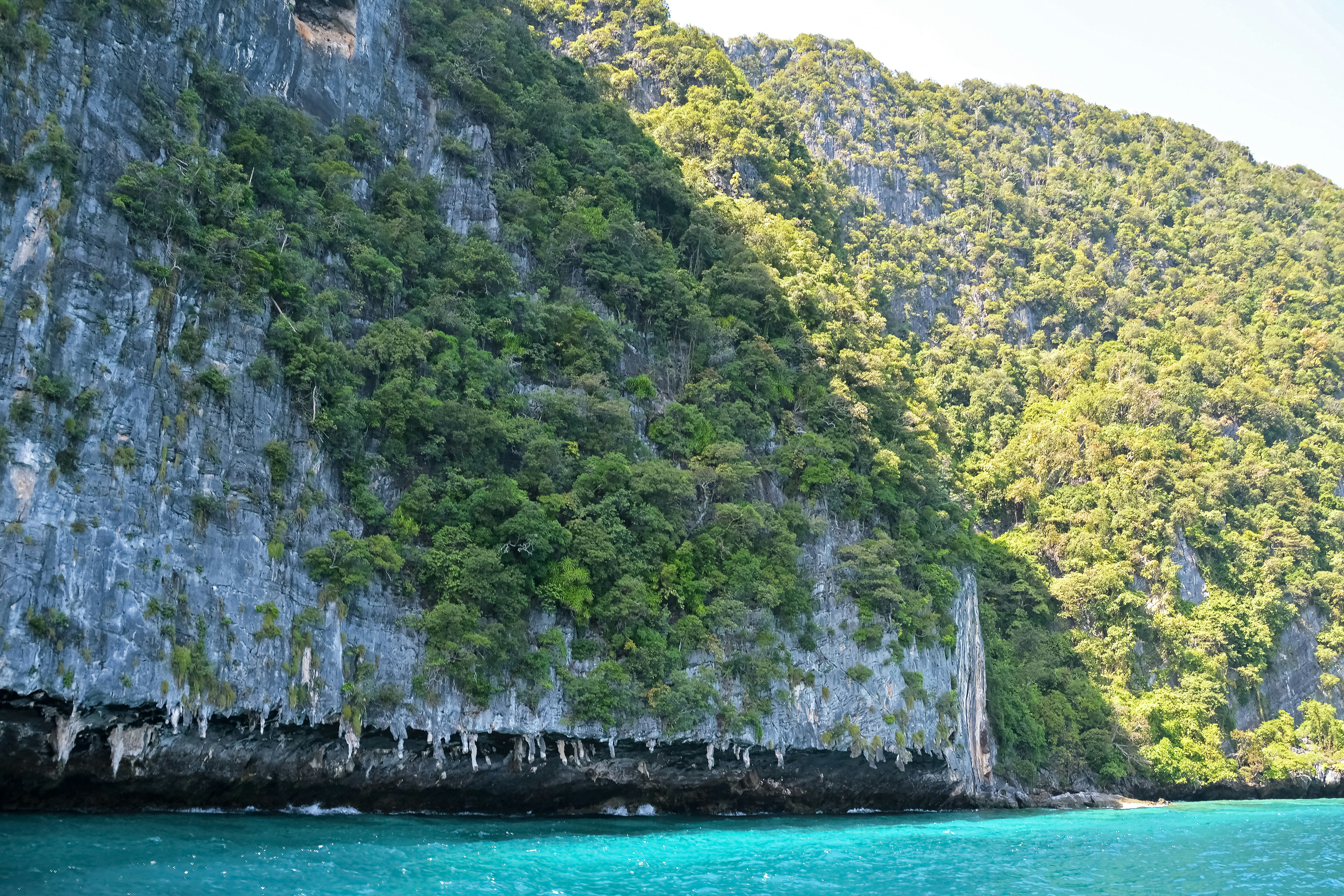 green and gray mountain beside body of water during daytime